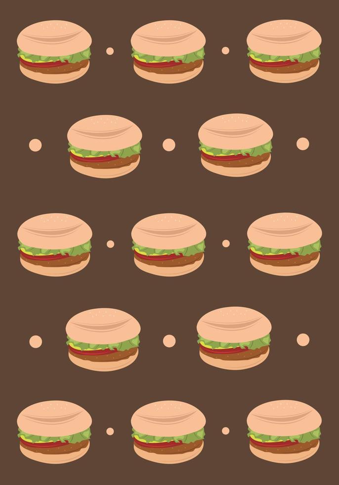 Hamburger vector wallpaper for graphic design and decorative element