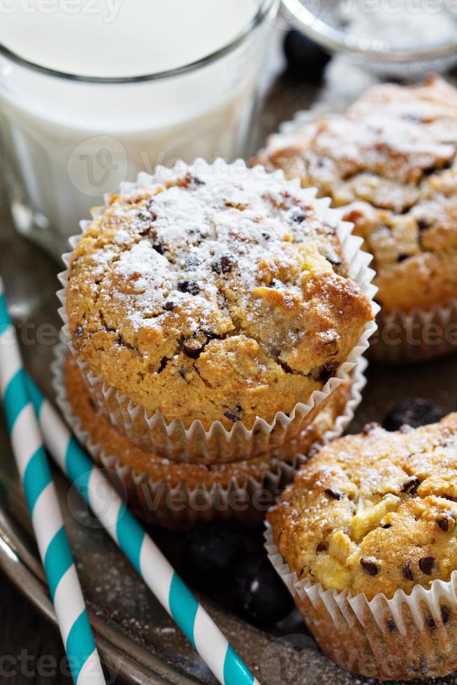 muffins de avena y almendras sin gluten foto