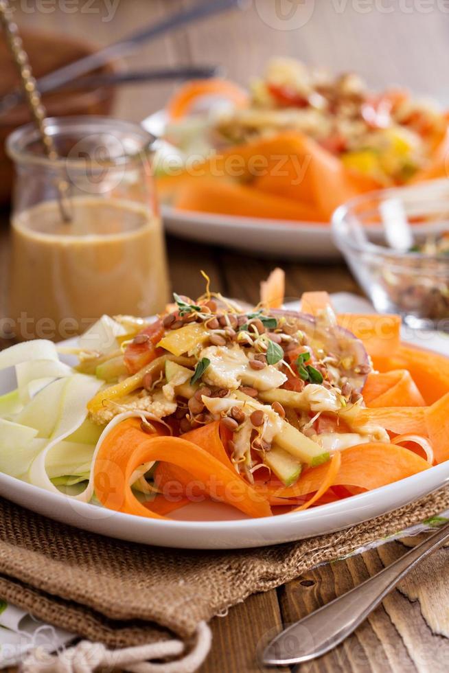 Raw pad thai salad photo