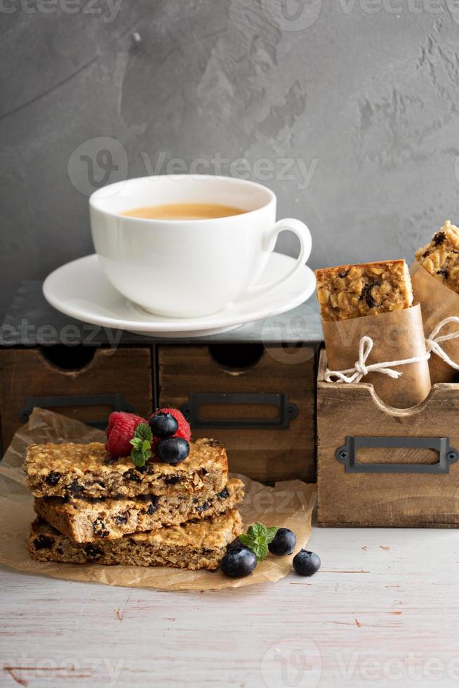 barras de granola para desayunar para llevar foto