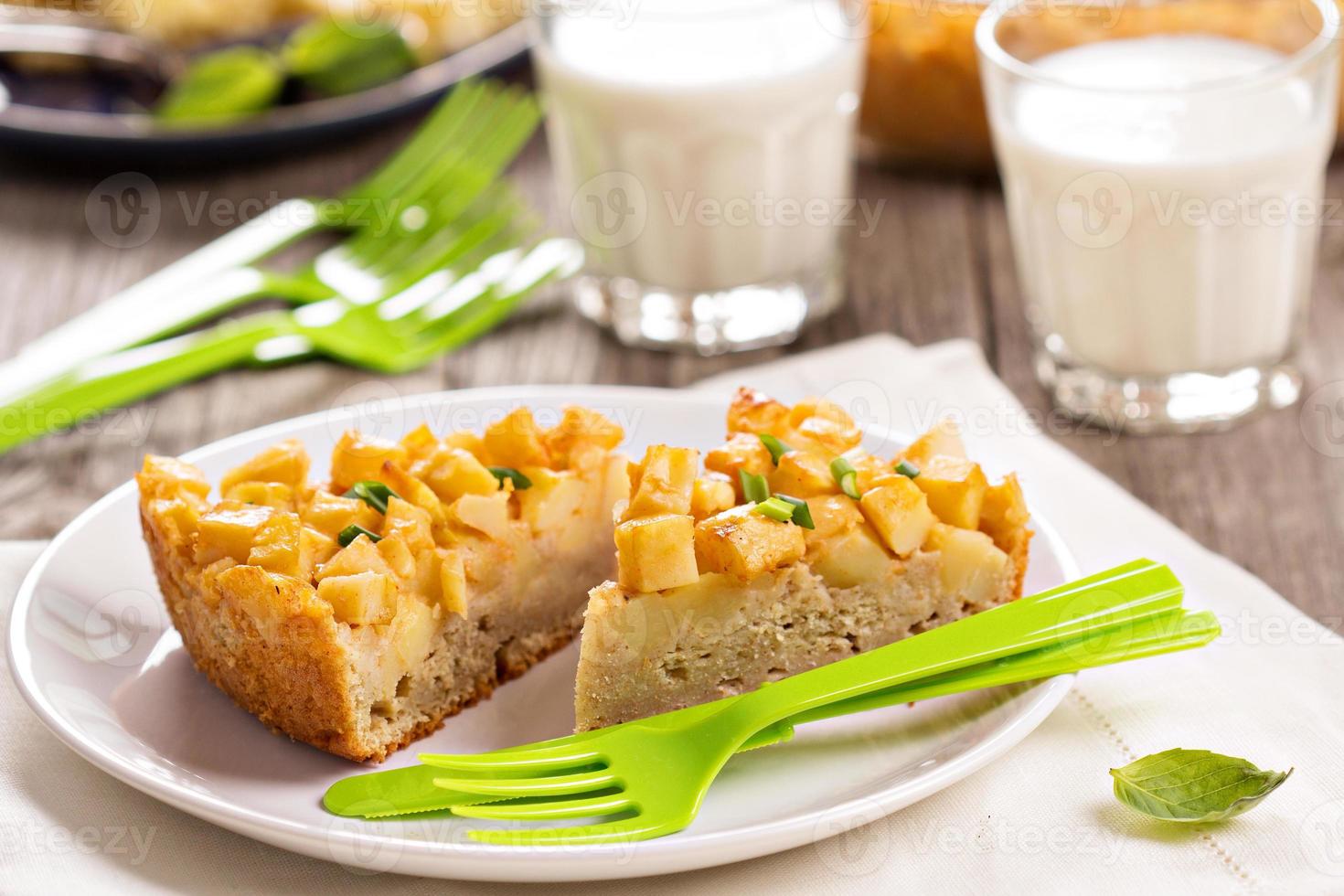 Savoury cake with potatoes photo