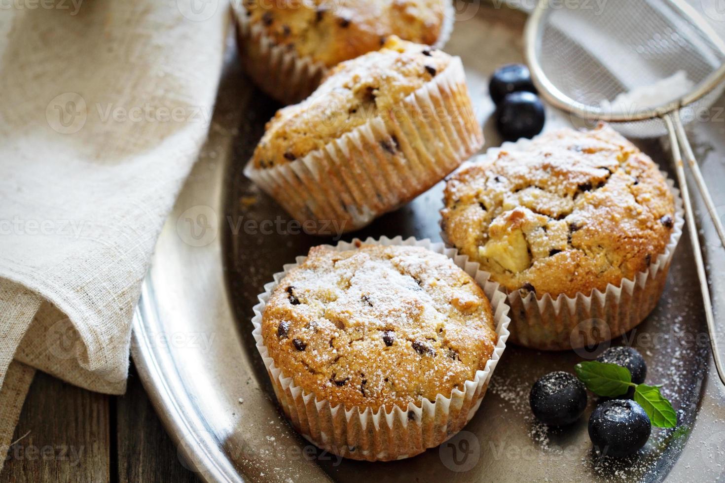 Gluten free almond and oat muffins photo