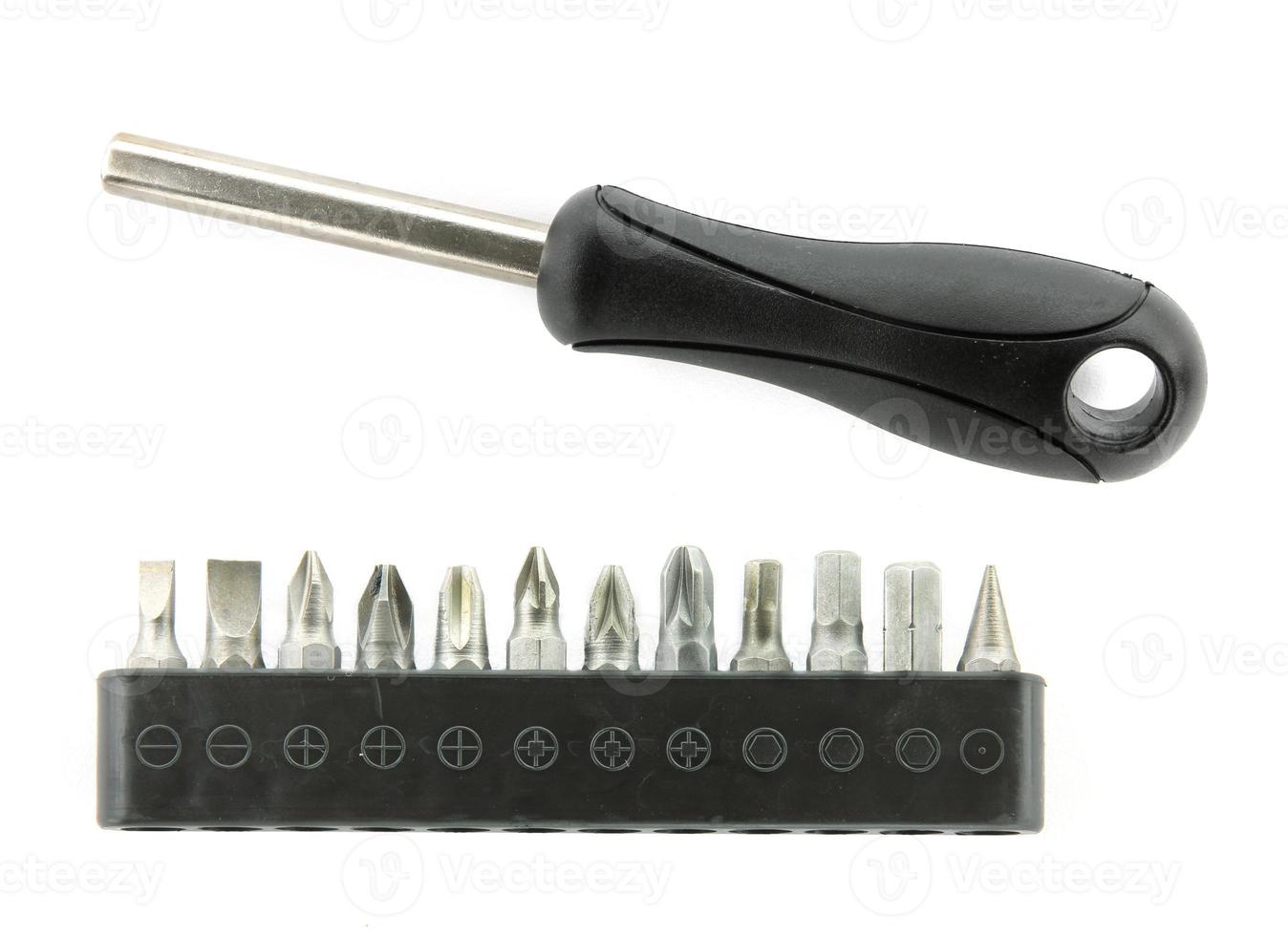 Screwdriver on white background photo