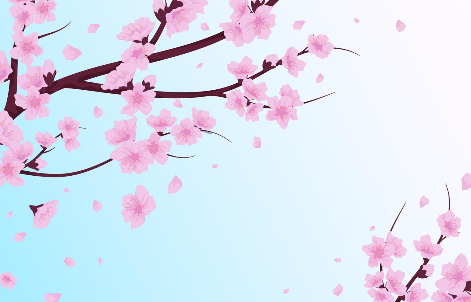 Peach Blossom Background vector