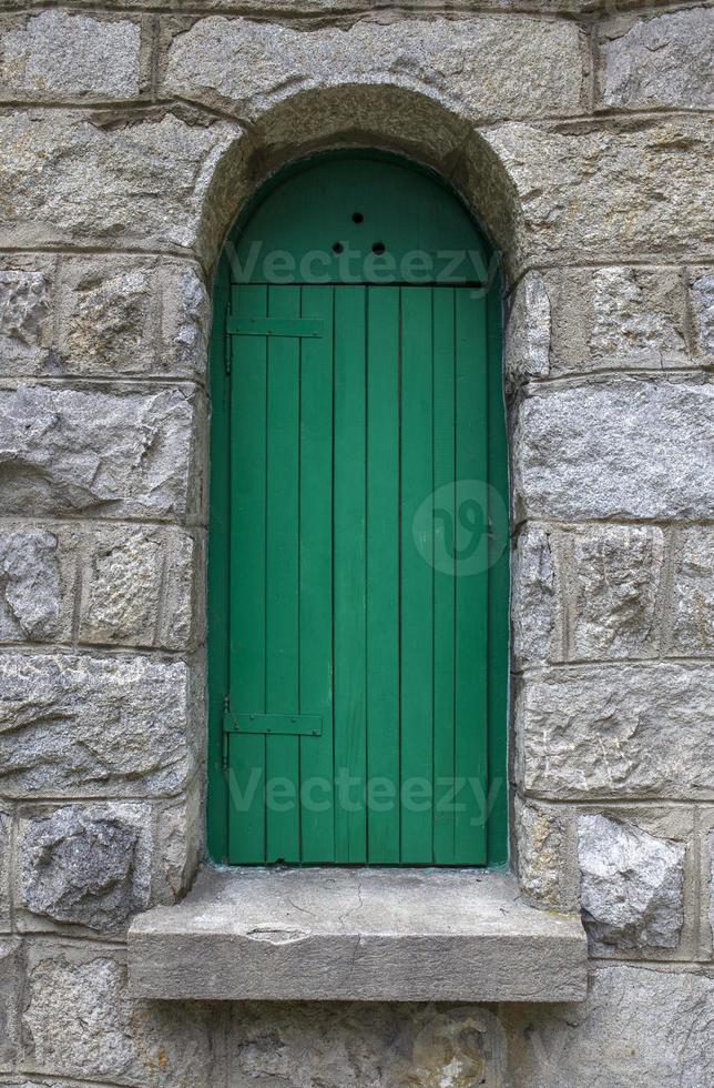 View at old window photo