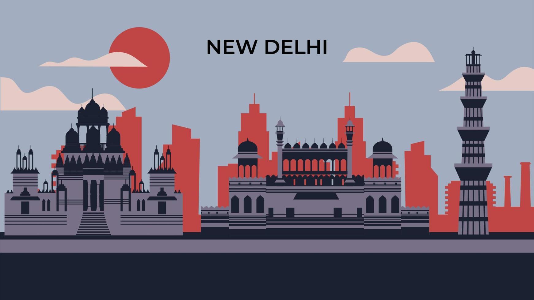 Nueva Delhi, India vector