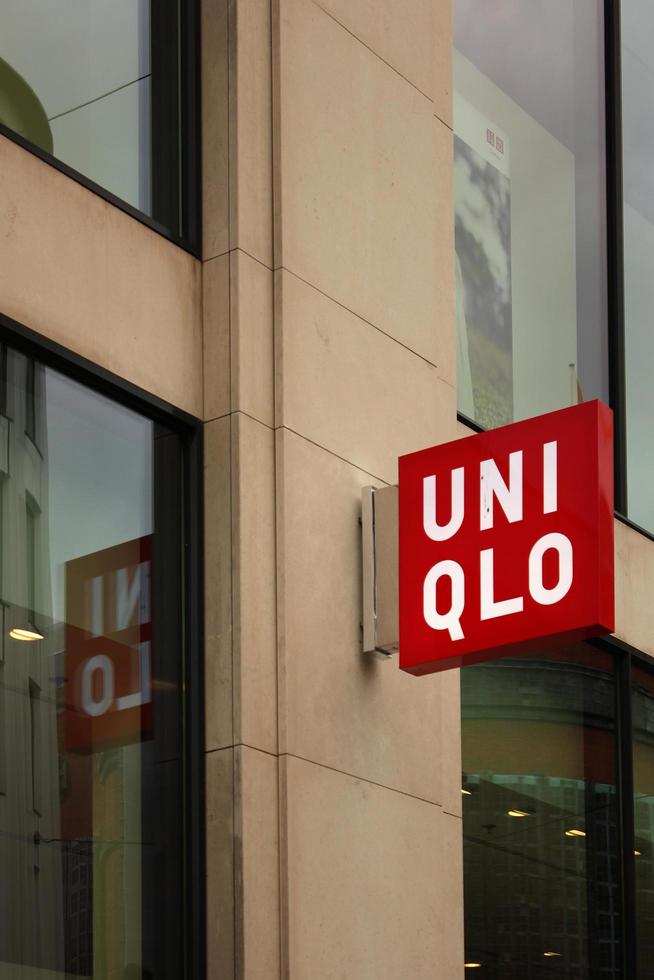 Hague, The Netherlands, 2021 - Detail of the Uniqlo shop in Hague ...