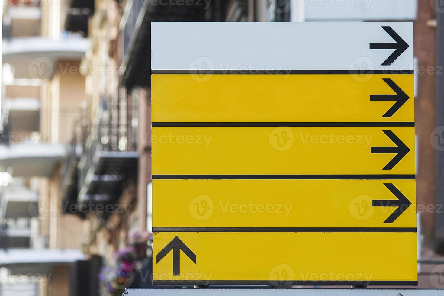 Empty street sign photo