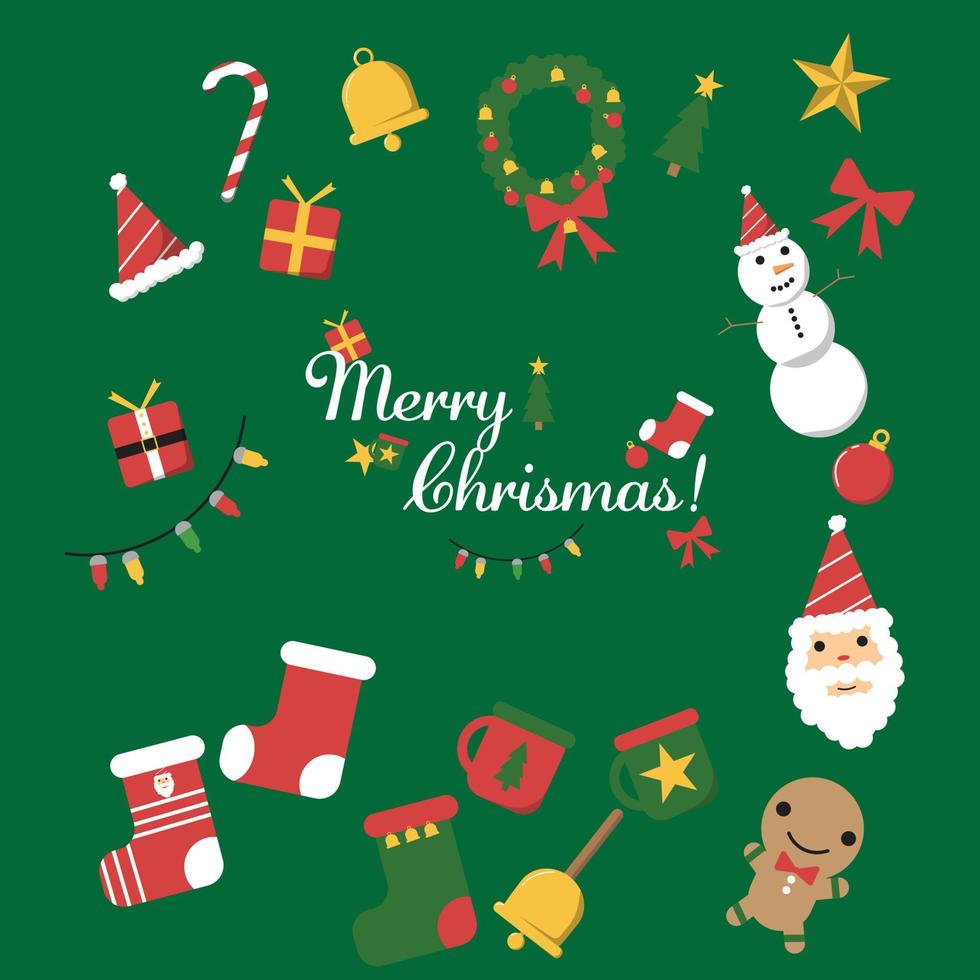 MINI CHRISTMAS SET vector