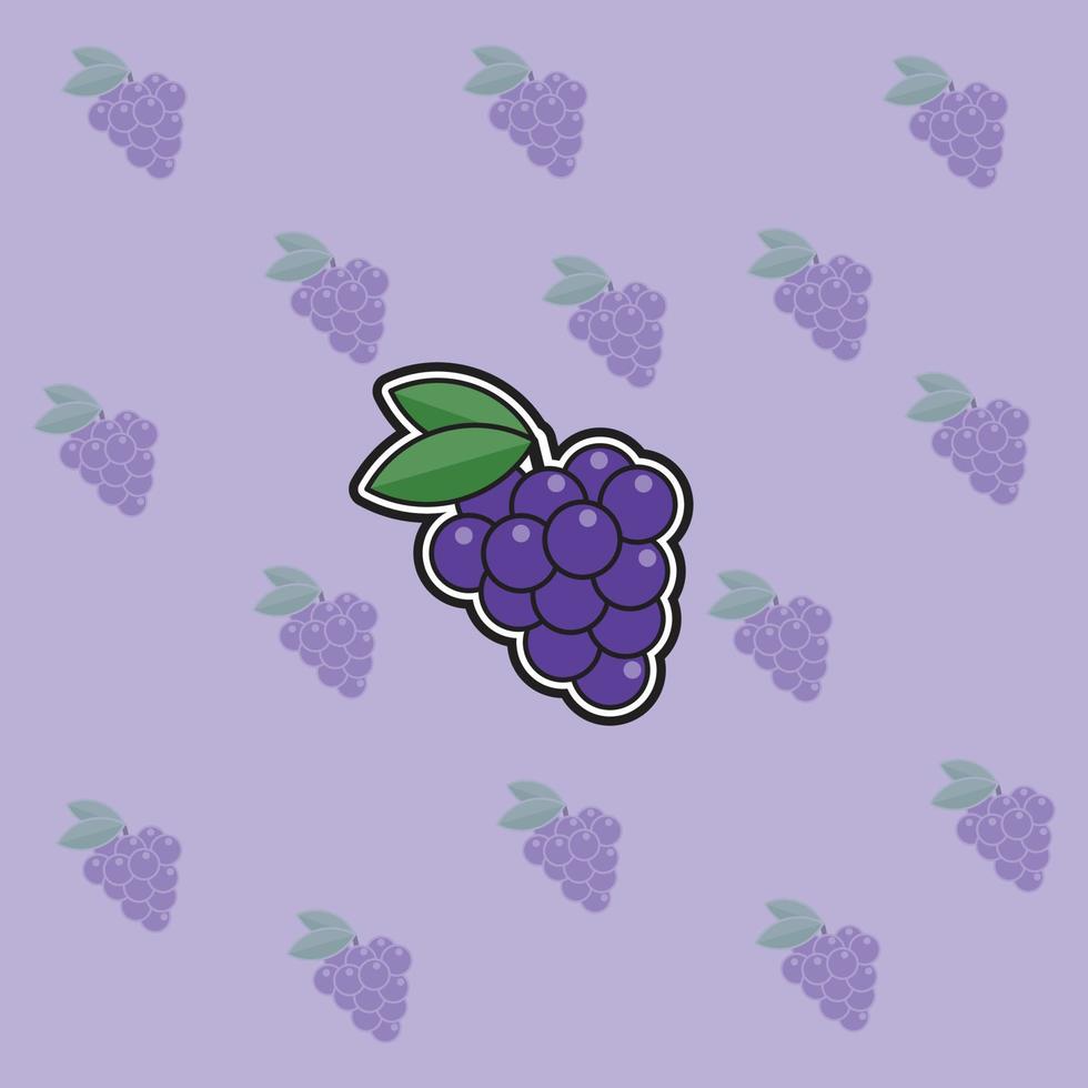 vector de logotipo de uva
