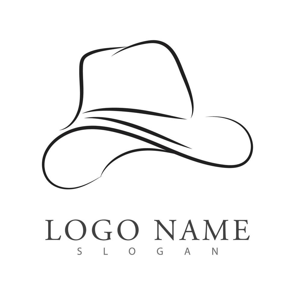 Cowboy logo vector template design