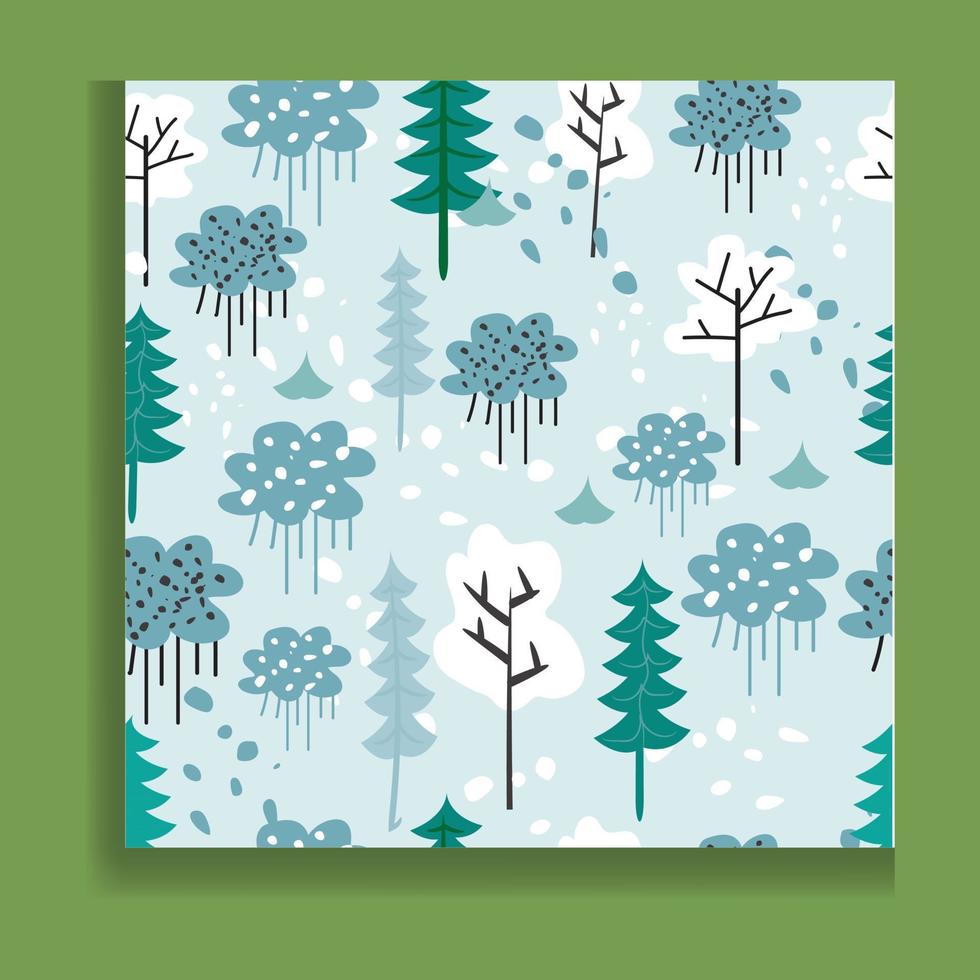 Christmas seamless pattern with cute simple hand-drawn illustrations in flat style on beige background. vector