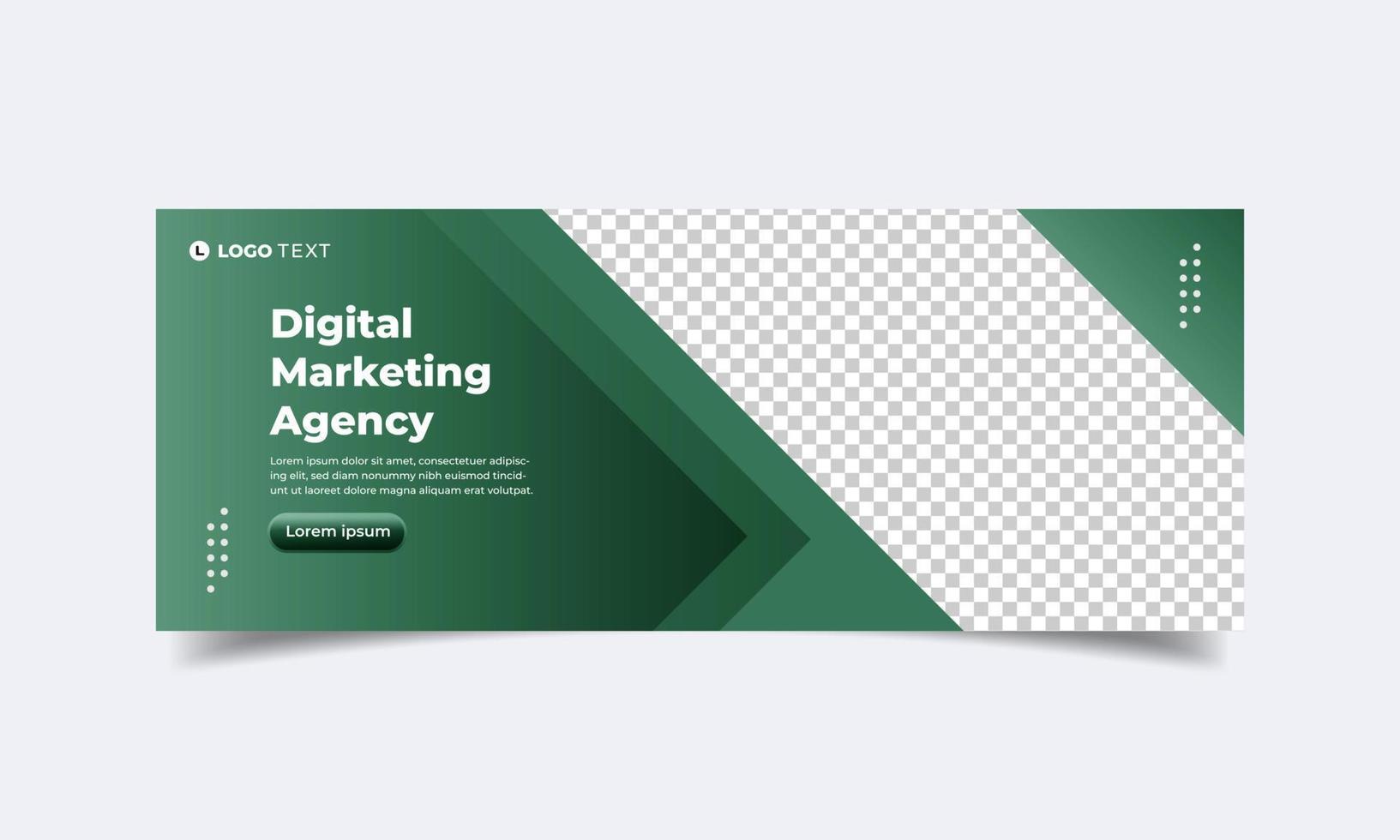 Digital marketing banner template design vector