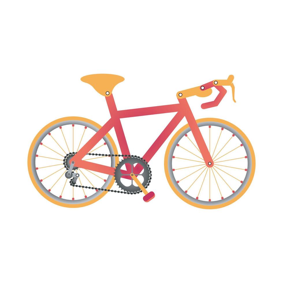 racing bike simple vector design