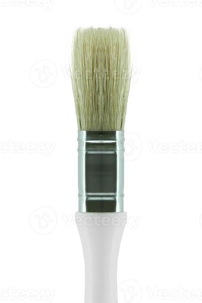 Paint brush isolated on white photo