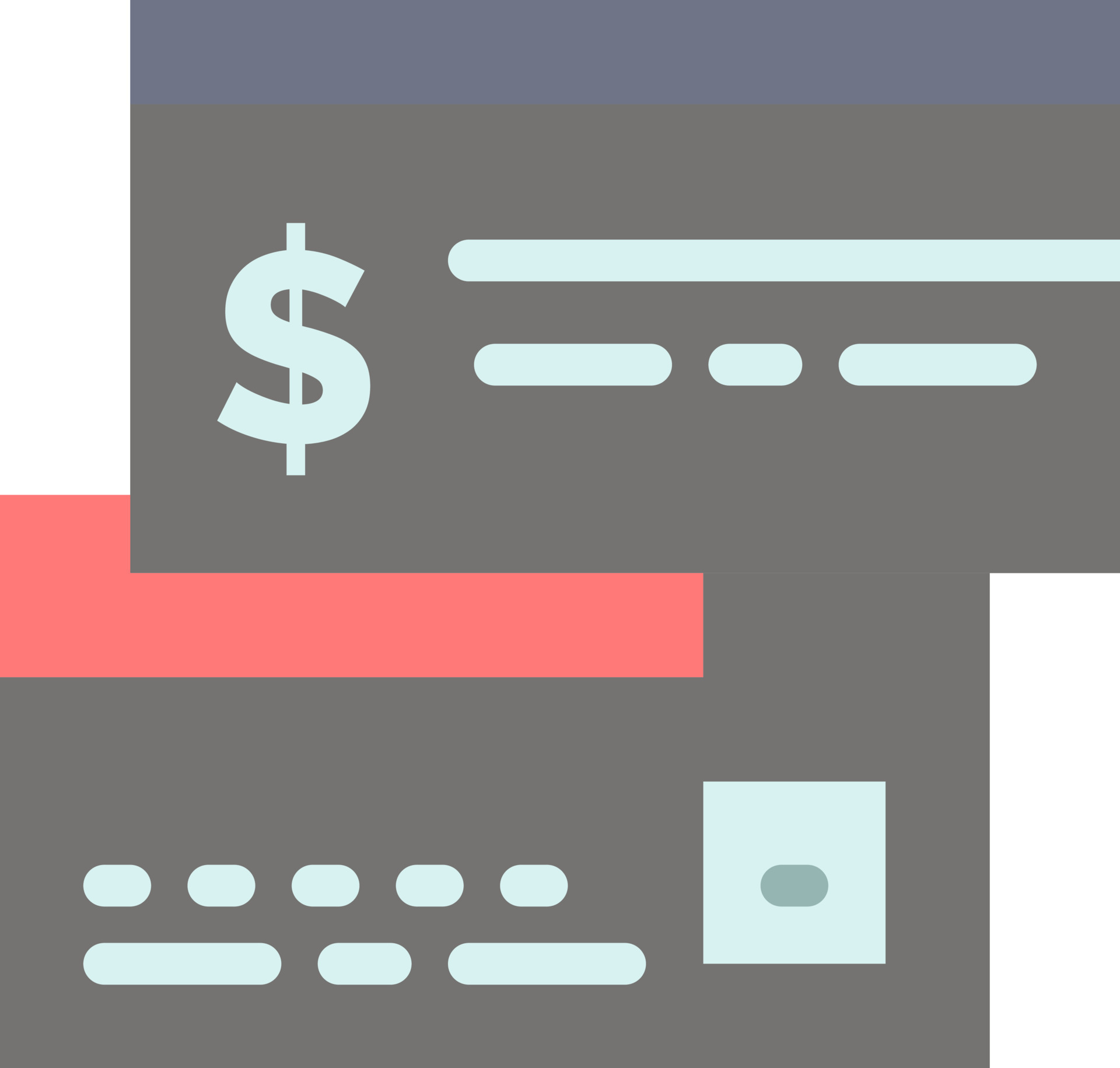 Direct Payment Card Credit Debit Direct Flat Color Icon Vector icon