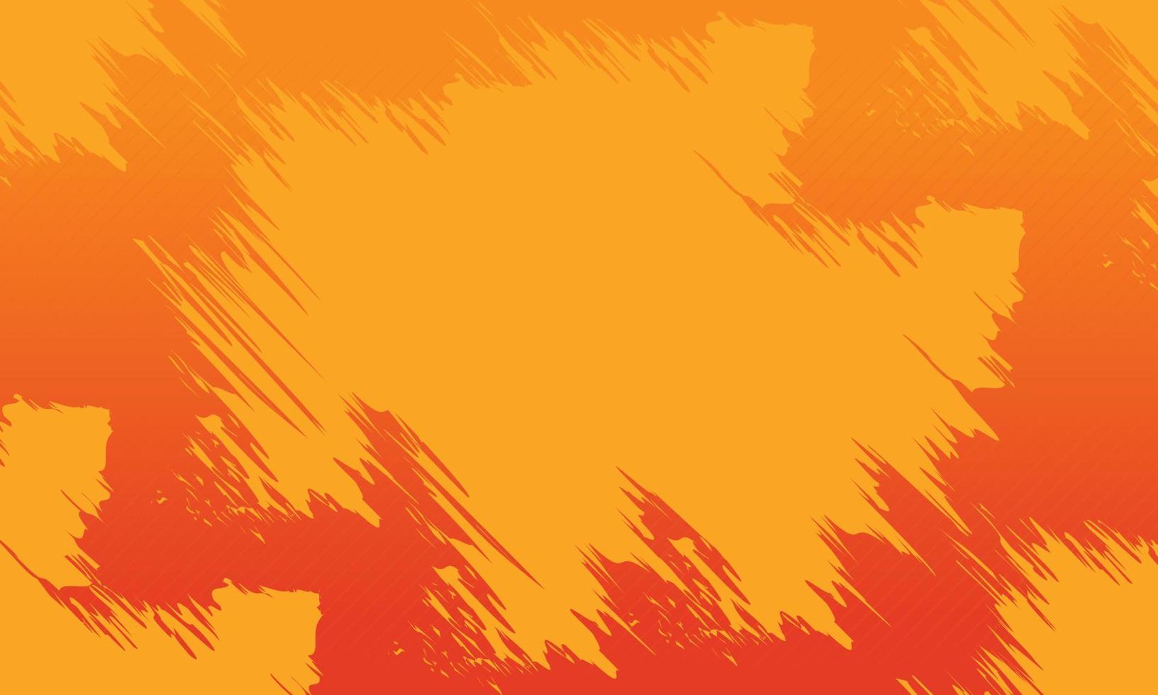 Abstract background texture art orange and yellow colors watercolor painting on canvas with soft red gradient vector