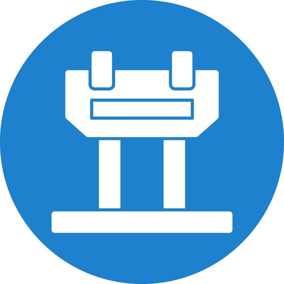 Vaulting Horse Vector Icon Design
