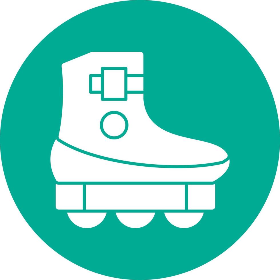 Roller Skating Vector Icon Design