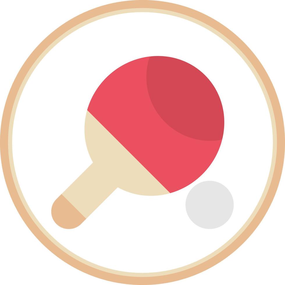 Table Tennis Vector Icon Design