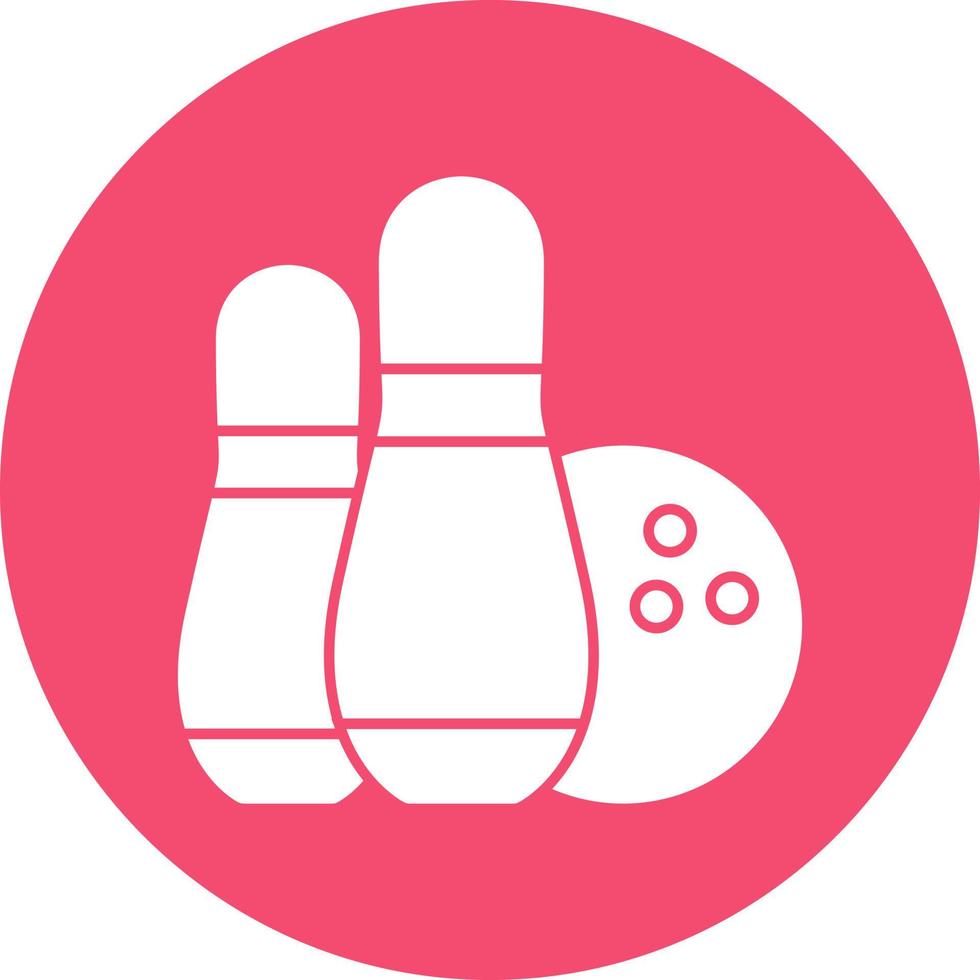 Bowling Vector Icon Design