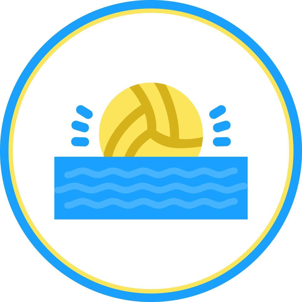 diseño de icono de vector de waterpolo