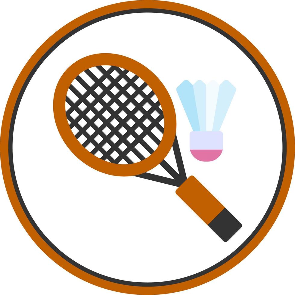 Badminton Vector Icon Design