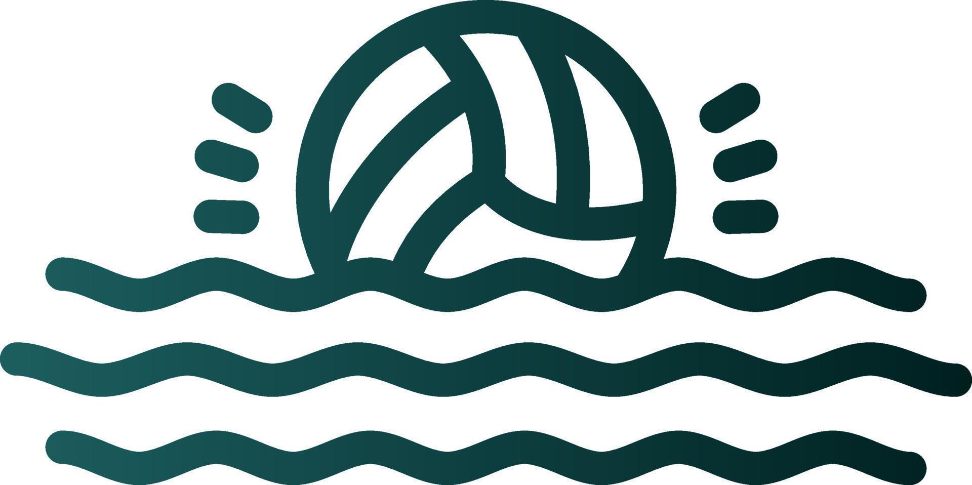 diseño de icono de vector de waterpolo