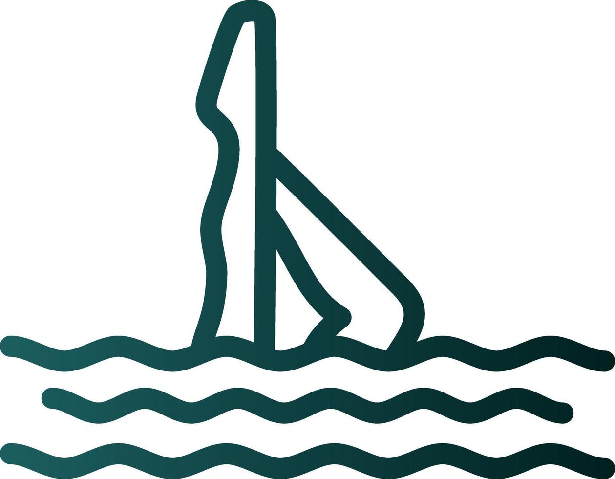 Synchronised Swimming Vector Icon Design