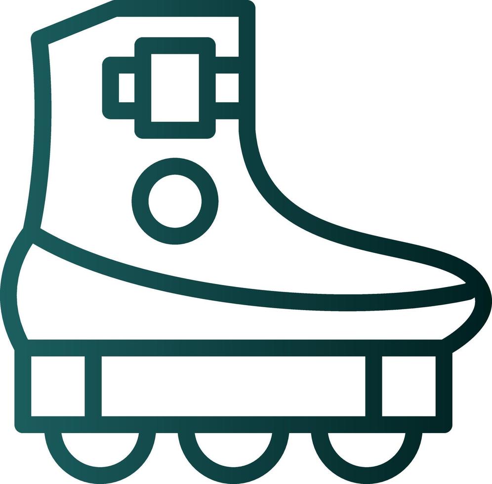 Roller Skating Vector Icon Design