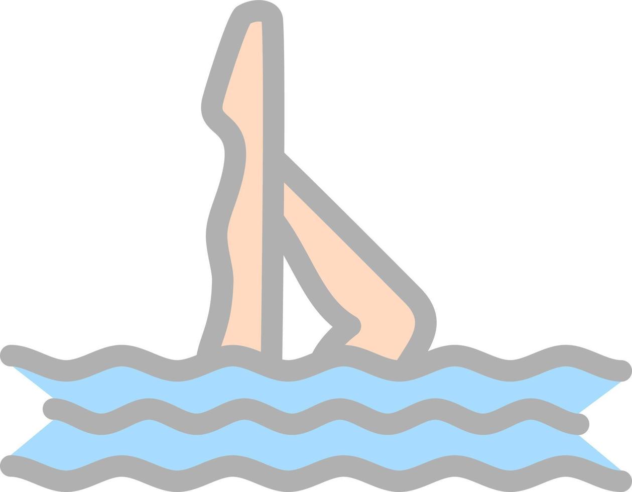 Synchronised Swimming Vector Icon Design