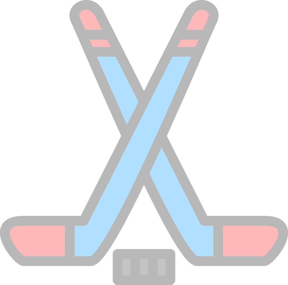 diseño de icono de vector de hockey sobre hielo