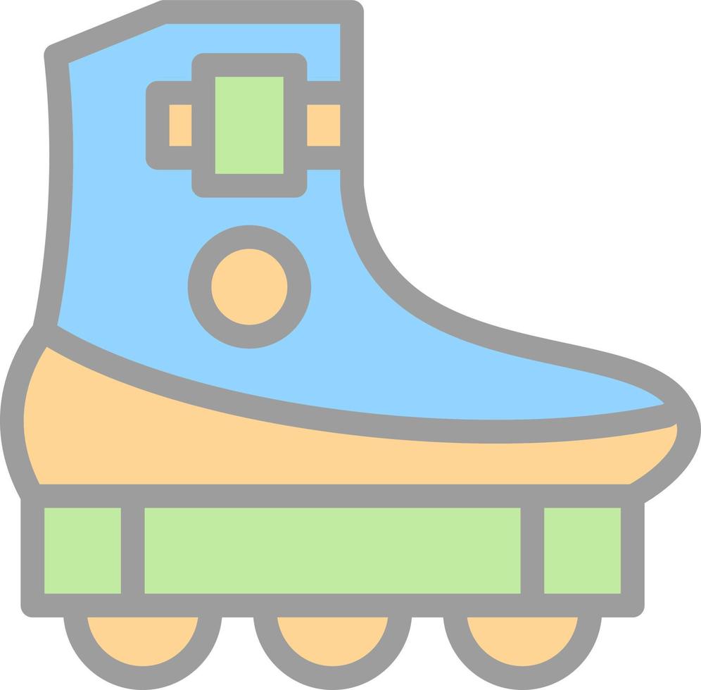 Roller Skating Vector Icon Design