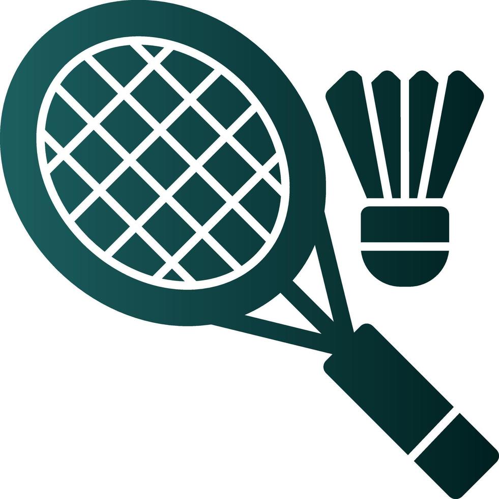 Badminton Vector Icon Design