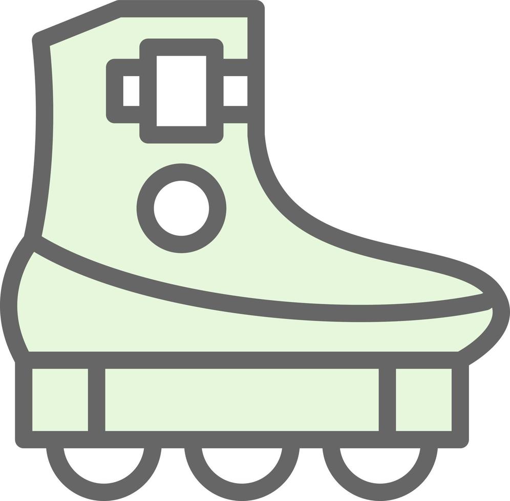 Roller Skating Vector Icon Design