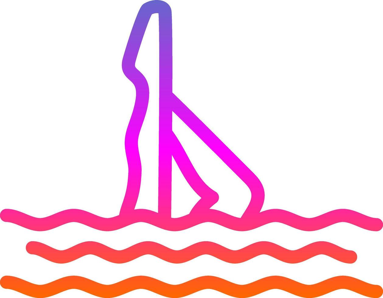 Synchronised Swimming Vector Icon Design