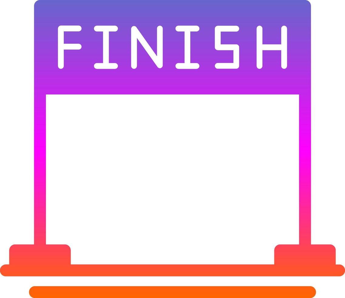 Finish Vector Icon Design