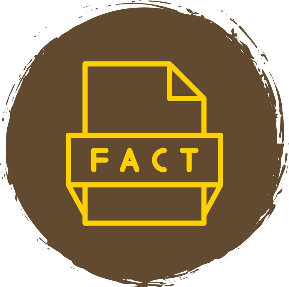 Fact File Format Icon vector