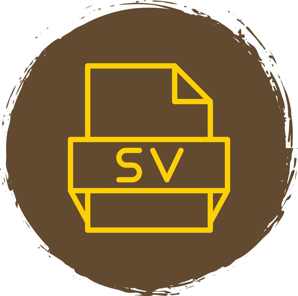 Sv File Format Icon vector