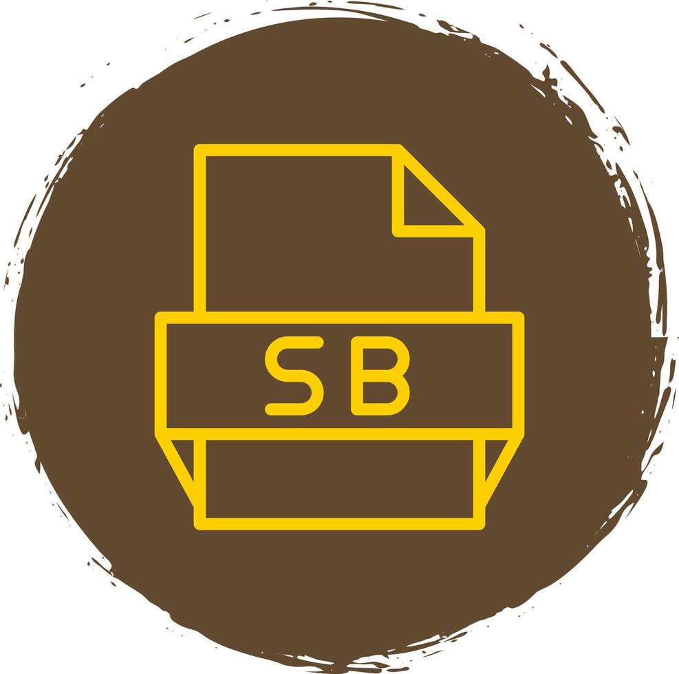 Sb File Format Icon vector