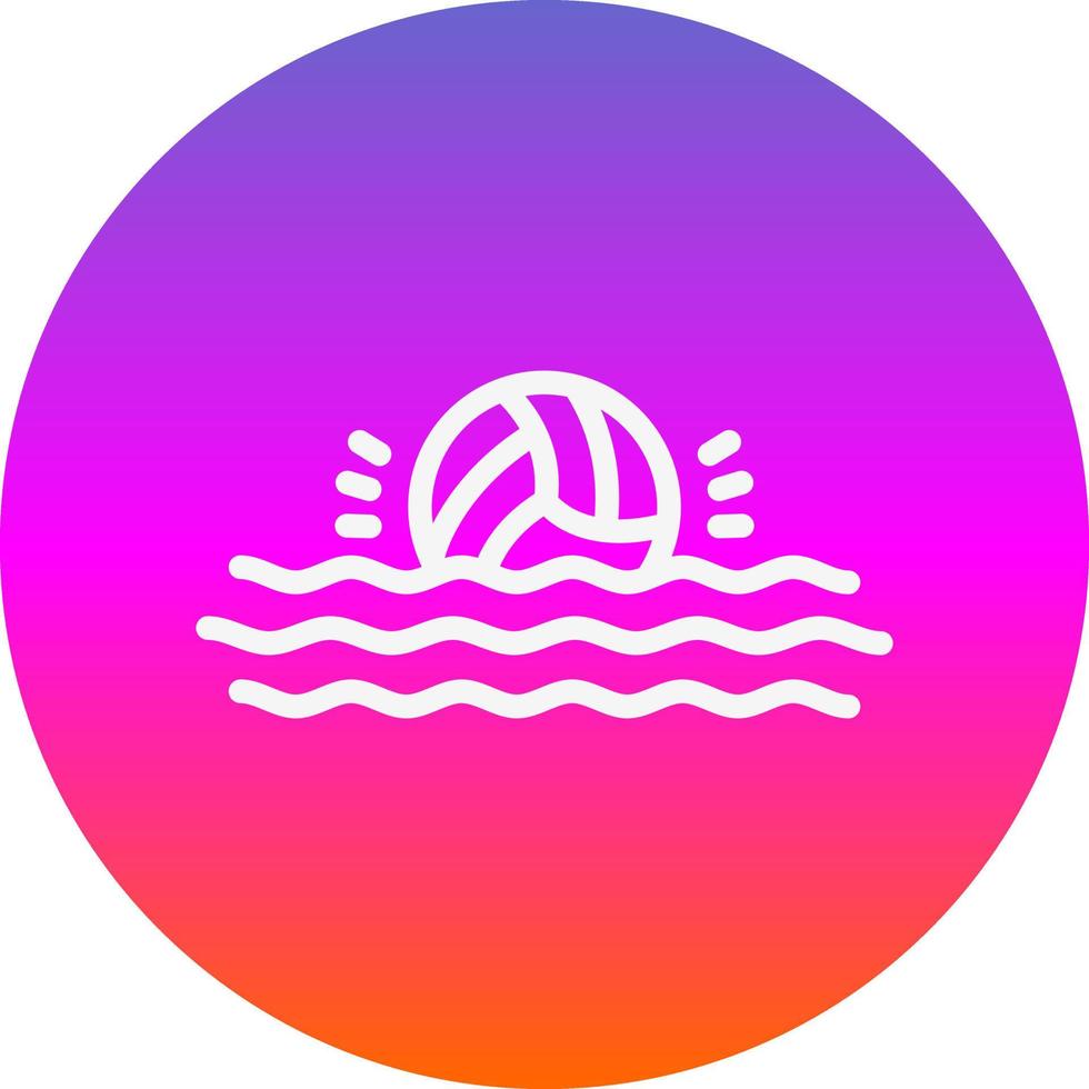 Waterpolo Vector Icon Design