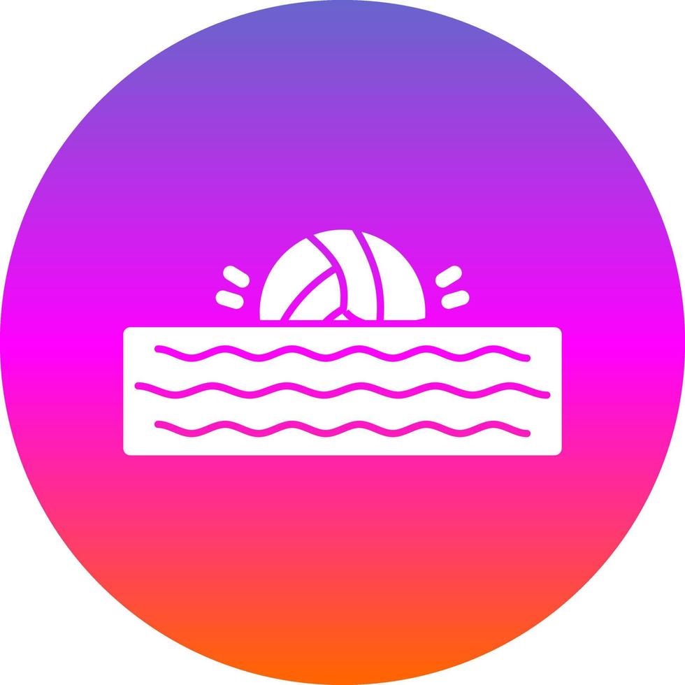 diseño de icono de vector de waterpolo