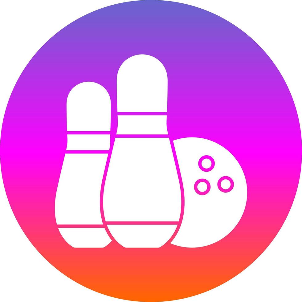 Bowling Vector Icon Design