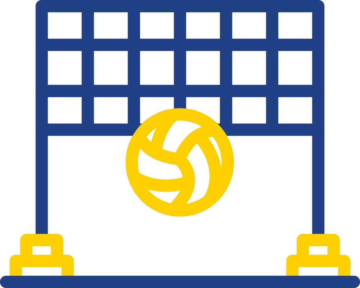 Beach Volleyball Vector Icon Design