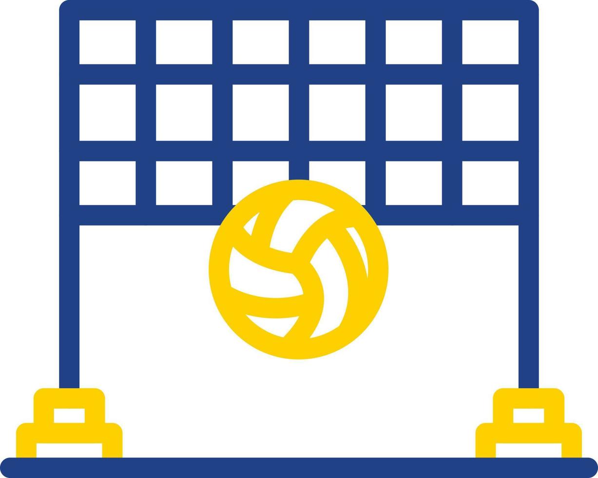 Beach Volleyball Vector Icon Design