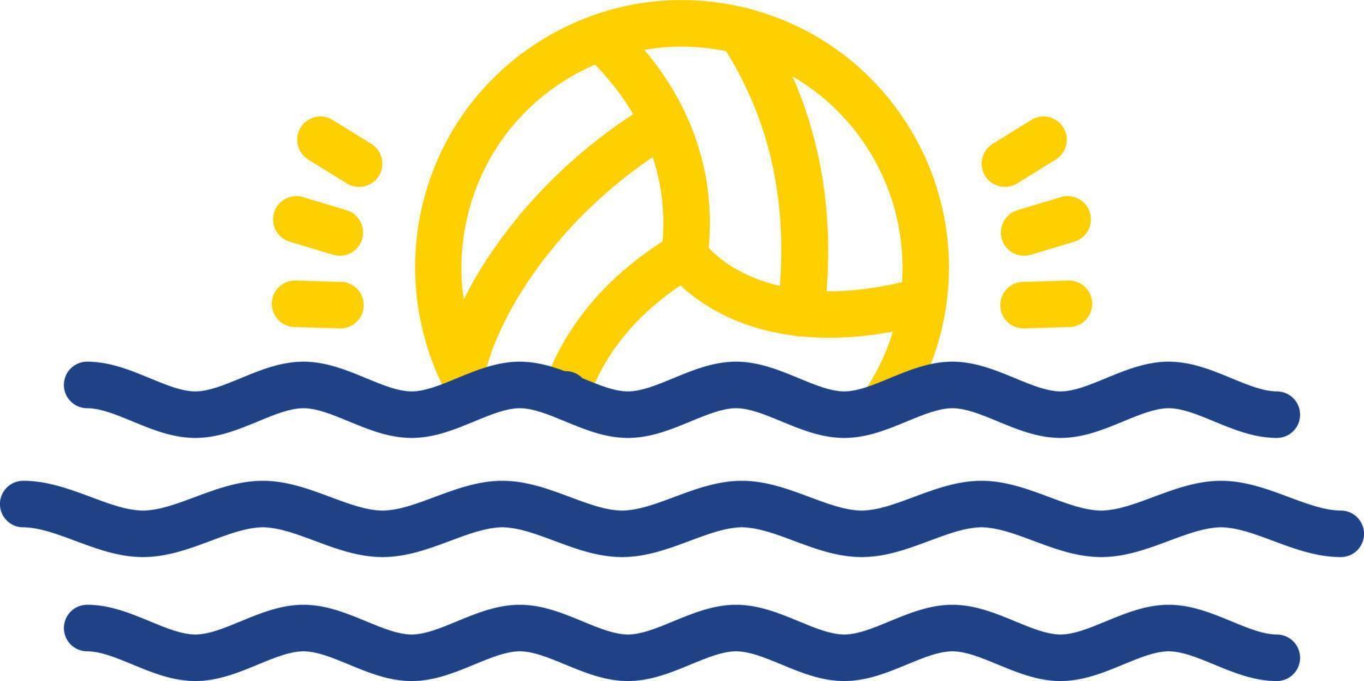 diseño de icono de vector de waterpolo