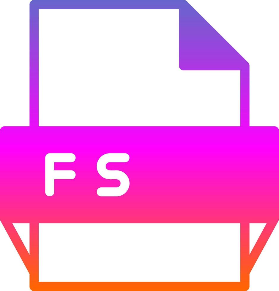 Fsdb File Format Icon vector