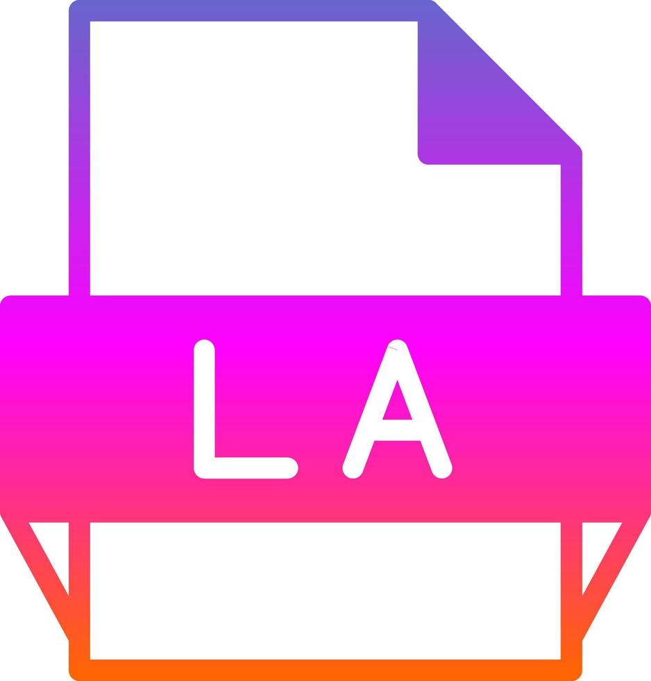 La File Format Icon vector