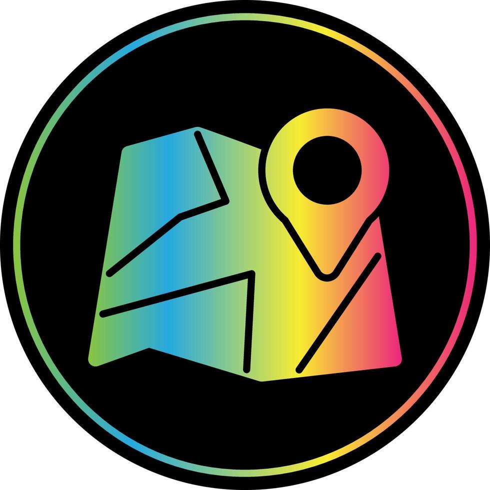 Paper Map Vector Icon Design