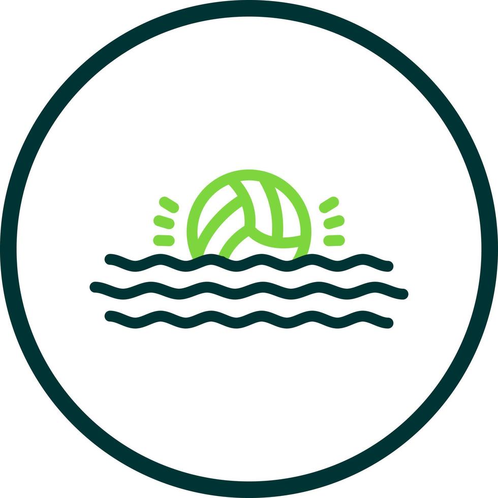 diseño de icono de vector de waterpolo